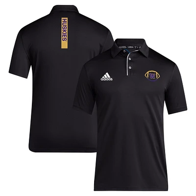 Men's adidas Black Washington Huskies Coaches Polo