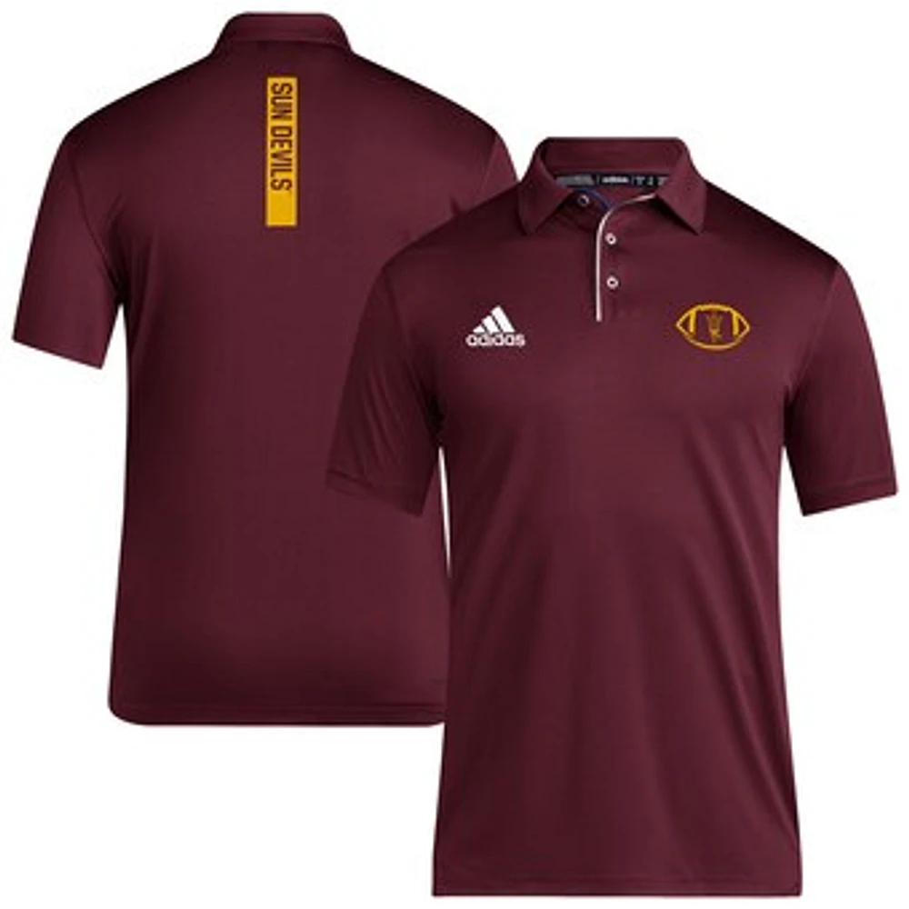 Men's adidas Maroon Arizona State Sun Devils Coaches Polo