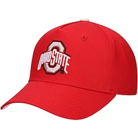 Youth Fanatics Scarlet Ohio State Buckeyes Logo Adjustable Hat