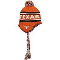 Youth Fanatics Texas Orange Texas Longhorns Jacquard Tassel Knit Hat with Pom