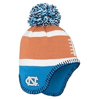 Toddler Fanatics   Brown North Carolina Tar Heels Football Head Knit Hat with Pom