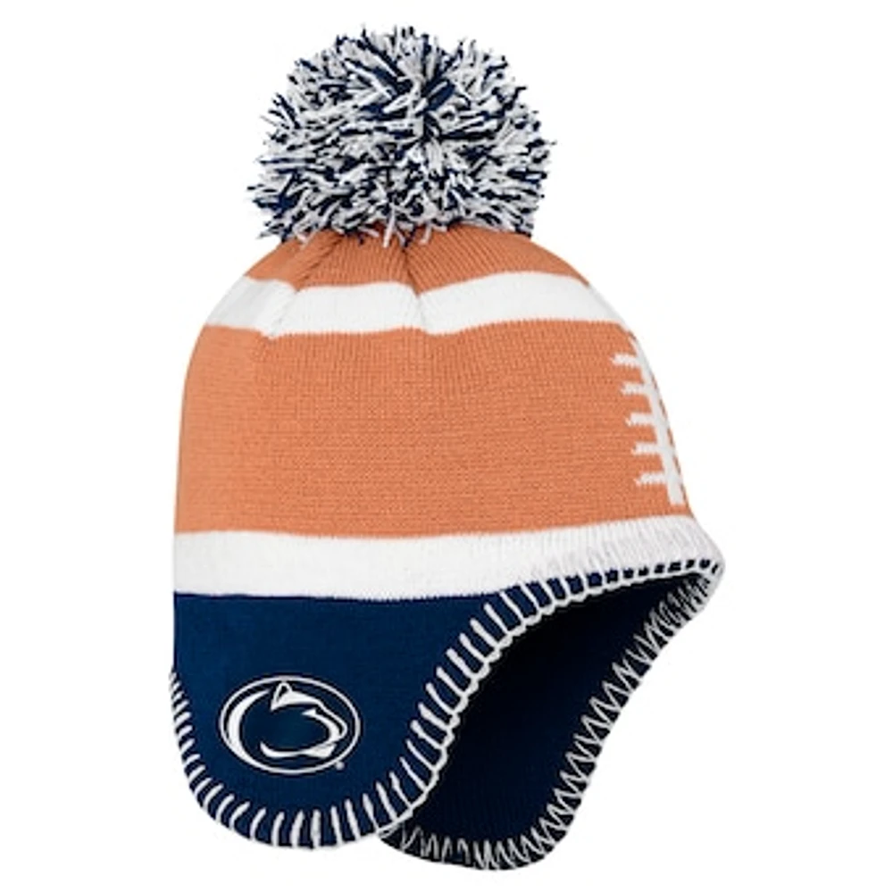 Toddler Fanatics   Brown Penn State Nittany Lions Football Head Knit Hat with Pom