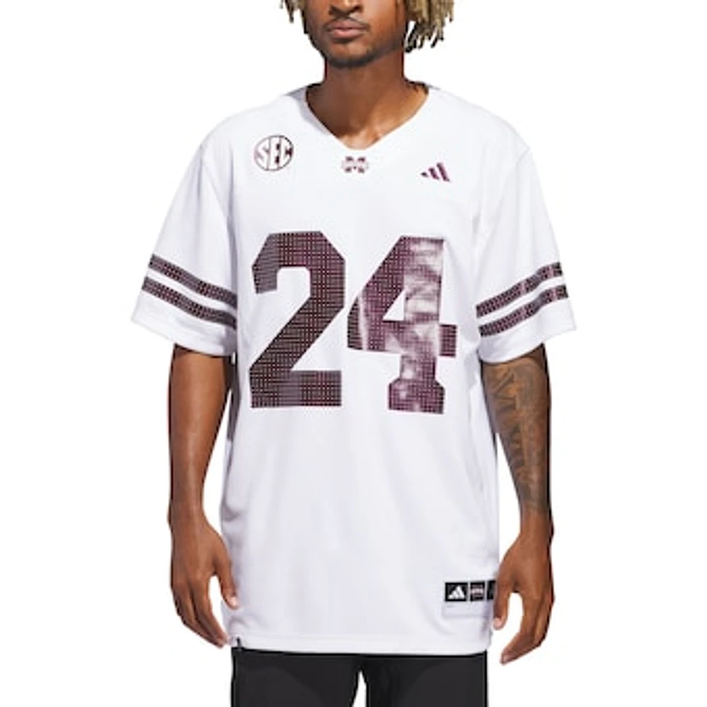 Men's adidas White Mississippi State Bulldogs Out Jersey