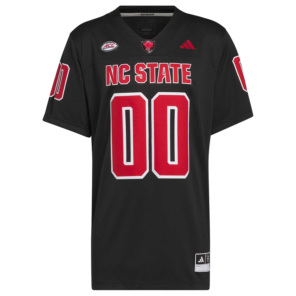 Men's adidas #00 Black NC State Wolfpack Premier Strategy Jersey