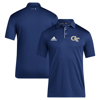 Men's adidas Navy Georgia Tech Yellow Jackets 2024 Coaches AEROREADY Polo