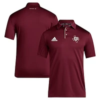 Men's adidas Maroon Texas A&M Aggies 2024 Coaches AEROREADY Polo