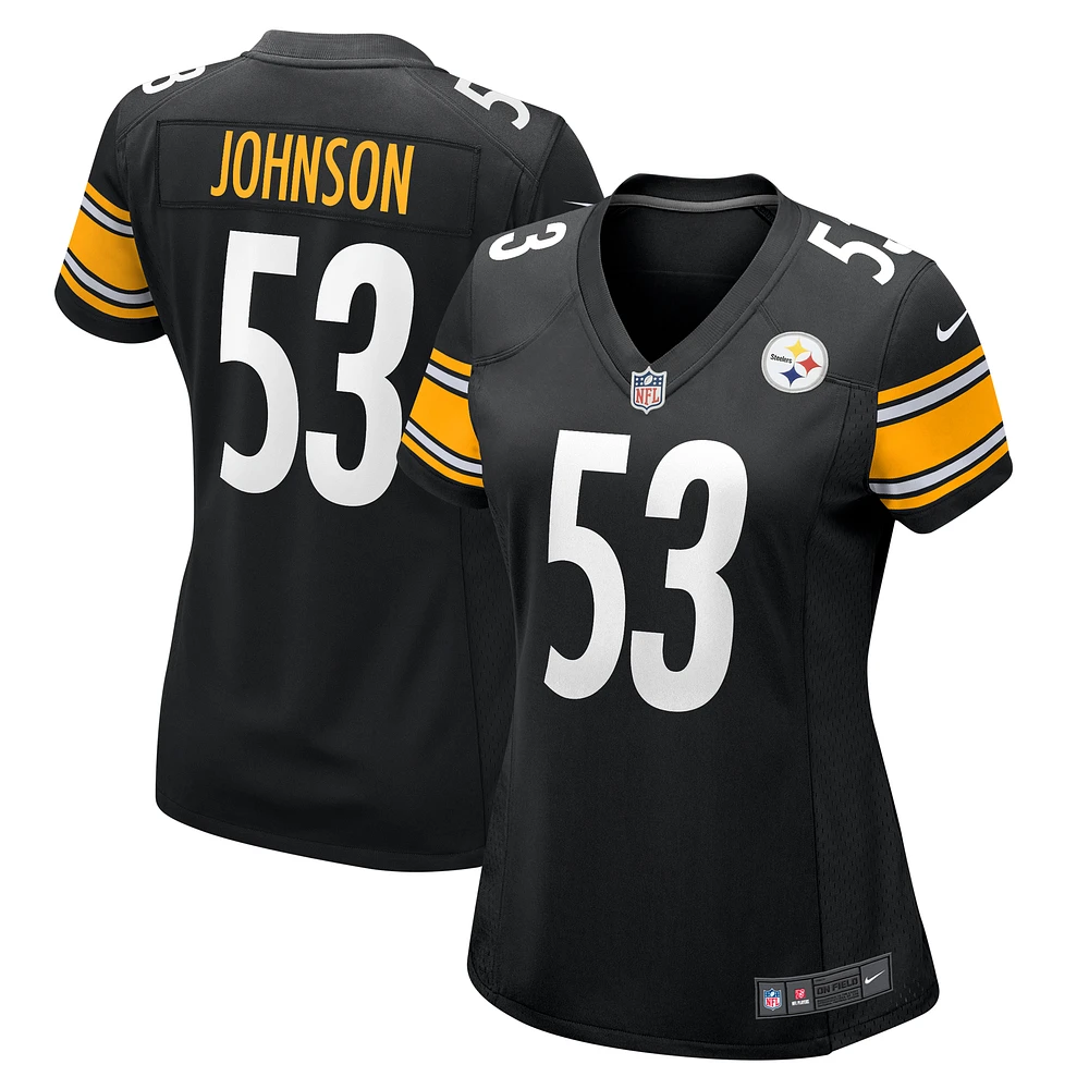 Women's Nike Kyron Johnson  Black Pittsburgh Steelers Game Jersey