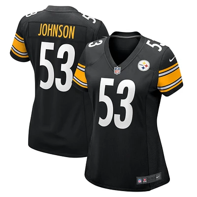 Women's Nike Kyron Johnson  Black Pittsburgh Steelers Game Jersey