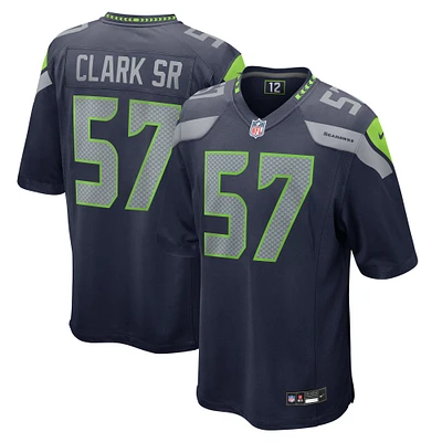 Men's Nike Frank Clark College Navy Seattle Seahawks  Game Jersey