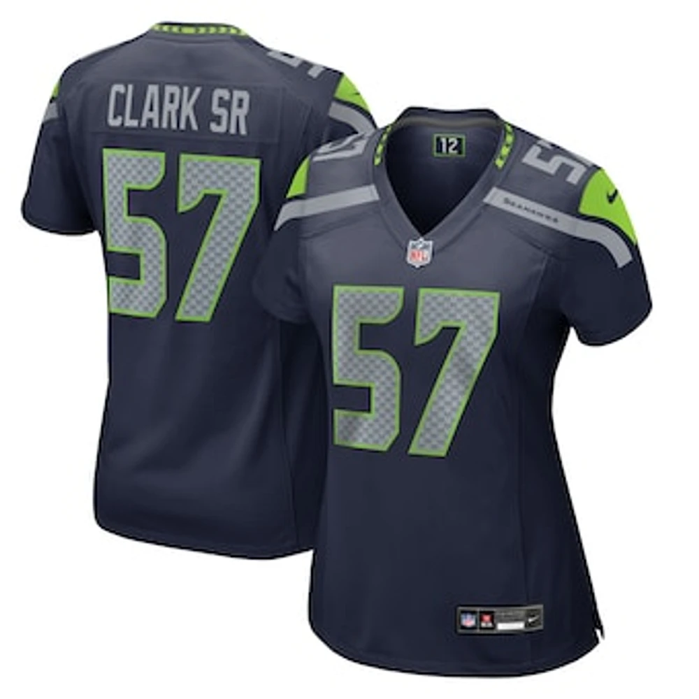 Women's Nike Frank Clark College Navy Seattle Seahawks  Game Jersey