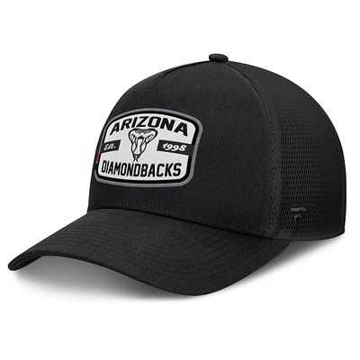 Men's Fanatics Black Arizona Diamondbacks Team Patch A-Frame Trucker Snapback Hat