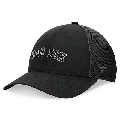 Men's Fanatics Black Boston Red Sox Spacer Mesh Flex Hat