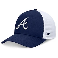 Men's Fanatics Navy Atlanta Braves Fundamental A-Frame Adjustable Hat