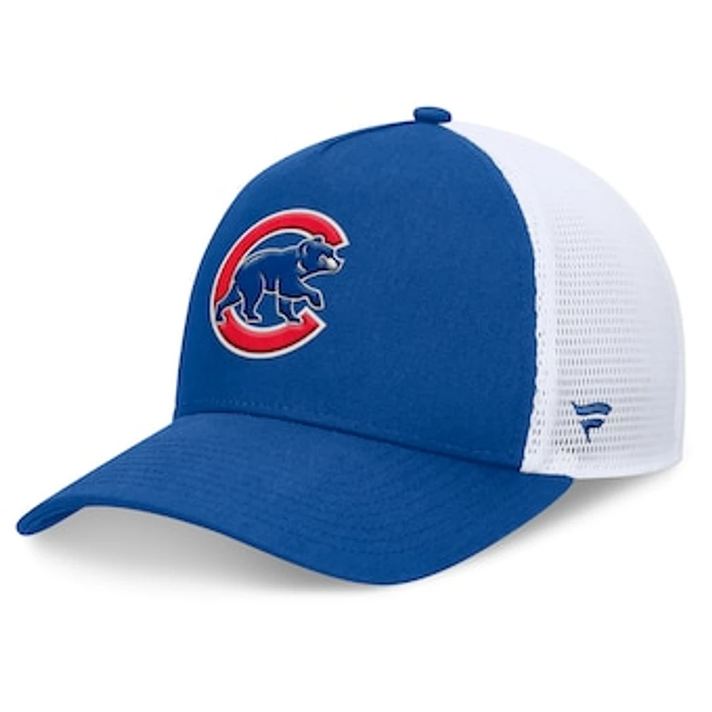 Men's Fanatics Royal Chicago Cubs Fundamental A-Frame Adjustable Hat