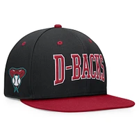 Men's Fanatics Black/Red Arizona Diamondbacks Fundamental Bold Snapback Hat