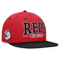 Men's Fanatics Red/Black Cincinnati Reds Fundamental Bold Snapback Hat