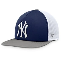 Men's Fanatics Navy/White New York Yankees Fundamental Foam Front Snapback Hat