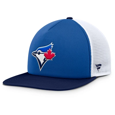 Men's Fanatics Royal/White Toronto Blue Jays Fundamental Foam Front Snapback Hat