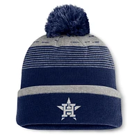 Men's Fanatics  Navy Houston Astros Fundamental Gradient Cuffed Knit Hat with Pom