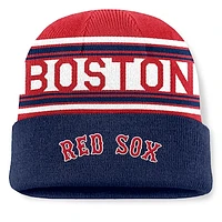 Men's Fanatics Navy Boston Red Sox Fundamental Team Stripe Cuffed Knit Hat