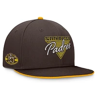 Men's Fanatics Brown San Diego Padres Fundamental Tri-Script Fitted Hat