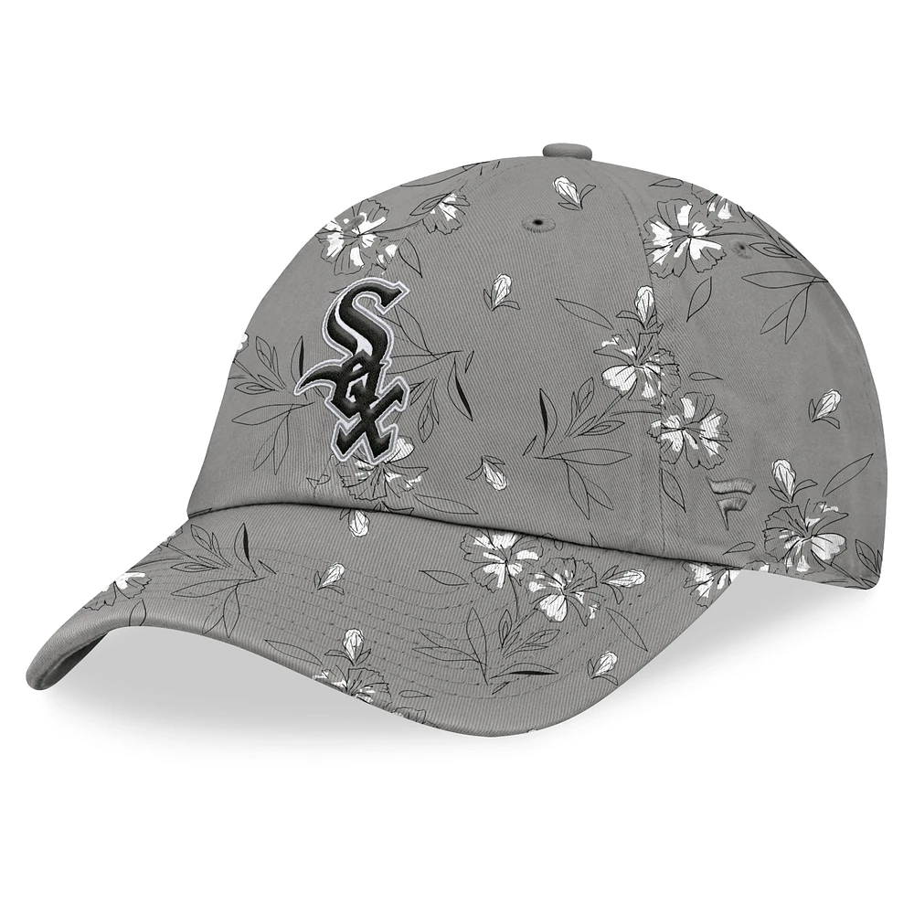 Women's Fanatics Gray Chicago White Sox Fundamental Floral Adjustable Hat