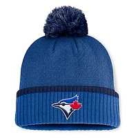 Women's Fanatics Royal Toronto Blue Jays Fundamental Jacquard Cuffed Knit Hat with Pom