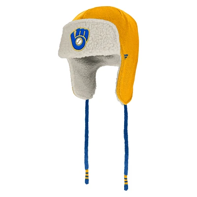 Men's Fanatics Gold/Royal Milwaukee Brewers Heritage Trapper Hat