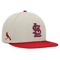 Men's Fanatics Khaki/Red St. Louis Cardinals Team Two-Tone Snapback Hat