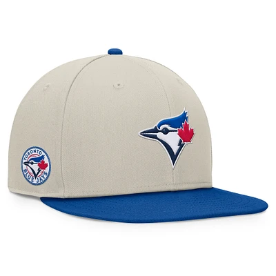 Men's Fanatics Khaki/Royal Toronto Blue Jays Team Two-Tone Snapback Hat