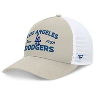 Men's Fanatics Stone Los Angeles Dodgers A-Frame Trucker Adjustable Hat