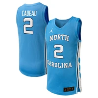 Men's Jordan Brand Elliot Cadeau Carolina Blue North Tar Heels NIL Basketball Replica Player Jersey