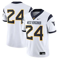 Men's Nike #1 White West Virginia Mountaineers Game Jersey