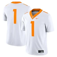 Men's Nike #1 White Tennessee Volunteers Game Jersey