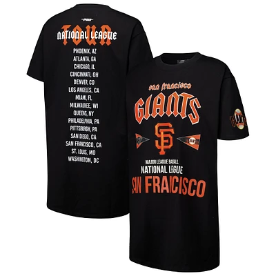 Women's Pro Standard Black San Francisco Giants Oversized City Tour T-Shirt Dress