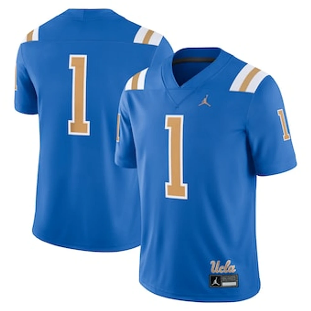 Men's Jordan Brand #1 Blue UCLA Bruins Game Jersey