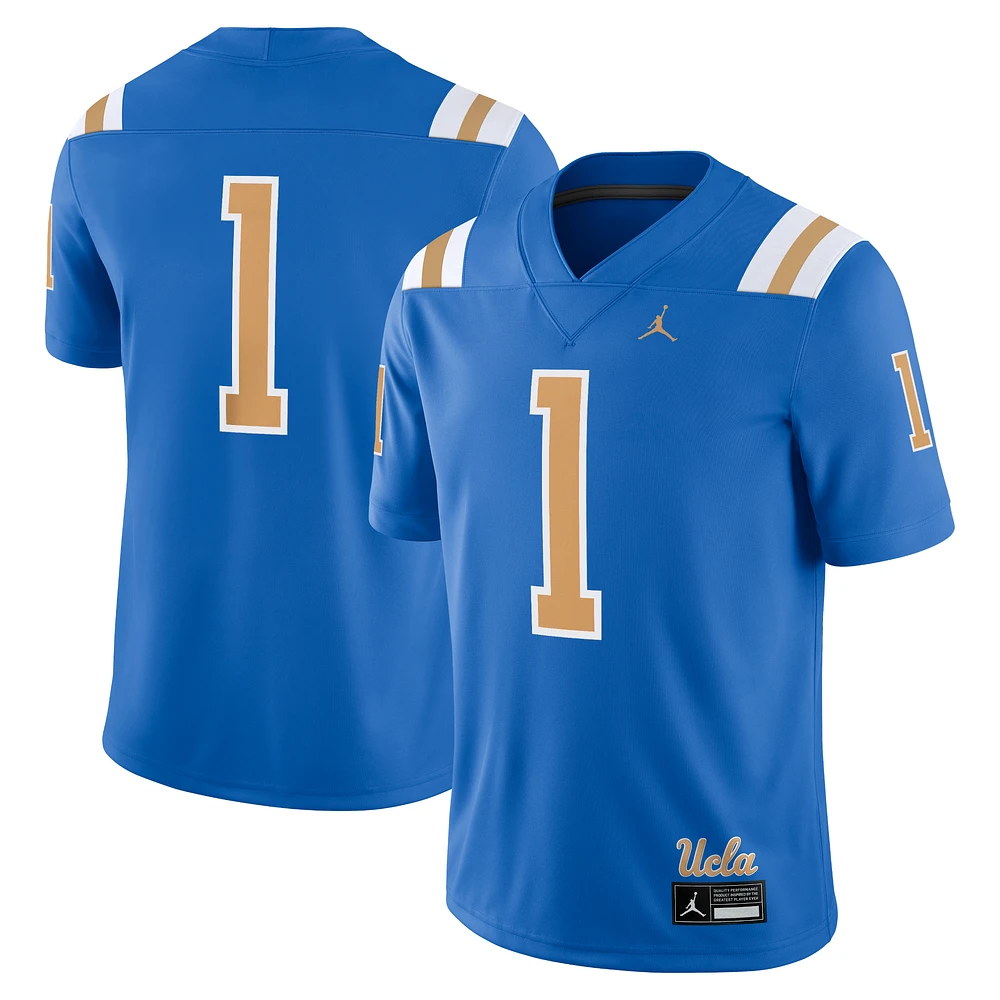 Men's Jordan Brand #1 Blue UCLA Bruins Game Jersey
