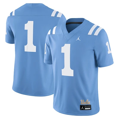 Men's Jordan Brand #1 Light Blue UCLA Bruins Alternate Game Jersey