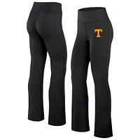 Women's Fanatics Black Tennessee Volunteers Training Camp Maxed Out Flare Leggings