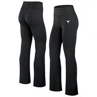 Women's Fanatics Black Texas Longhorns Training Camp Maxed Out Flare Leggings