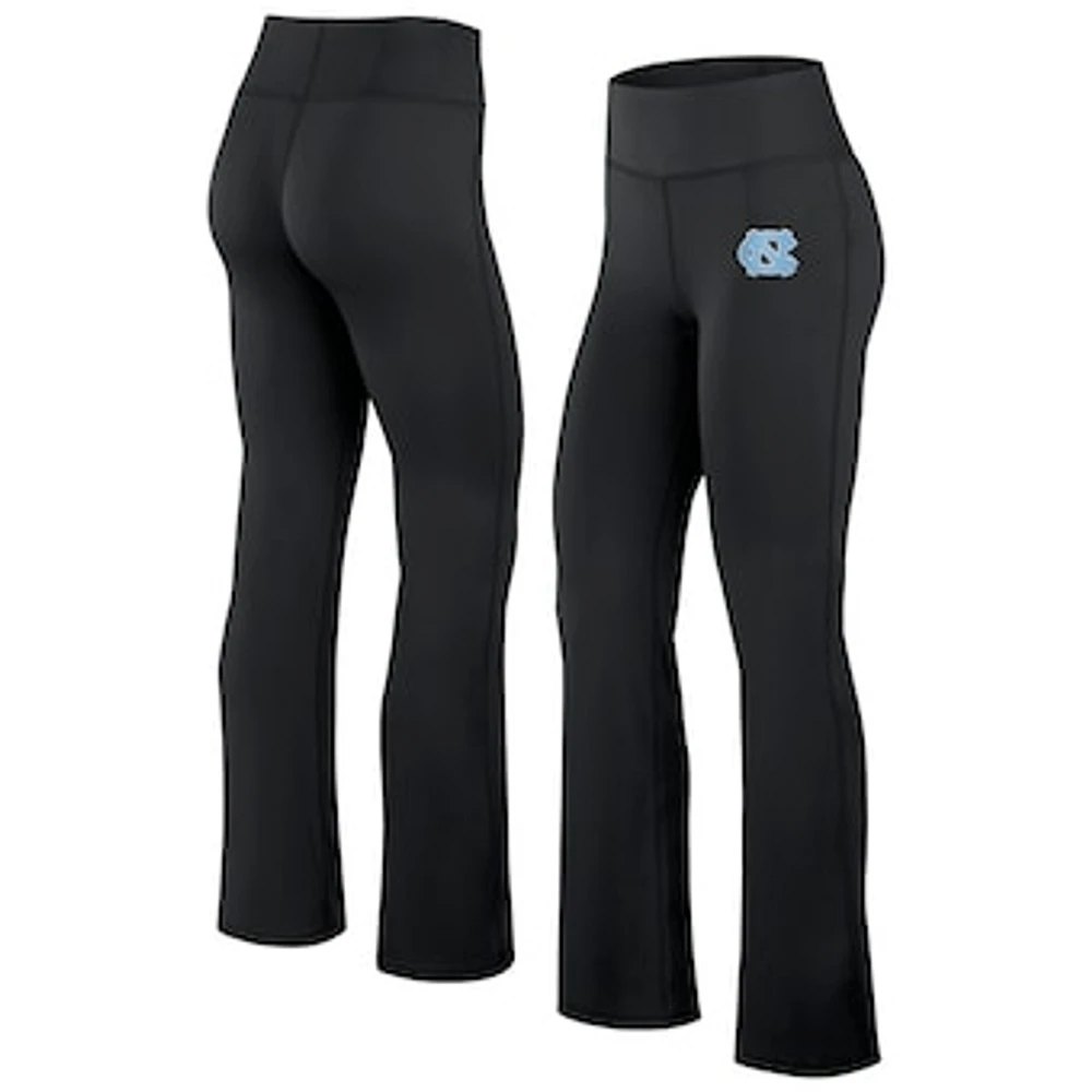 Women's Fanatics Black North Carolina Tar Heels Training Camp Maxed Out Flare Leggings