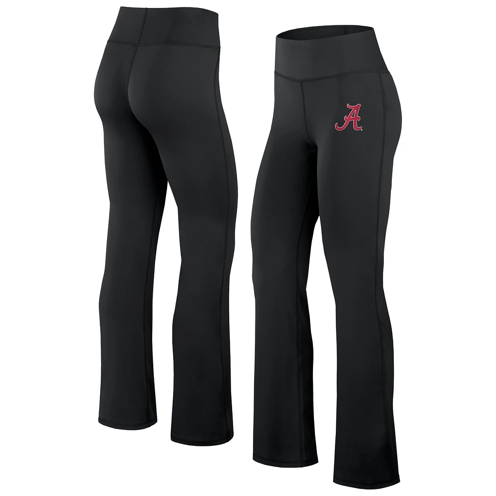 Women's Fanatics Black Alabama Crimson Tide Training Camp Maxed Out Flare Leggings