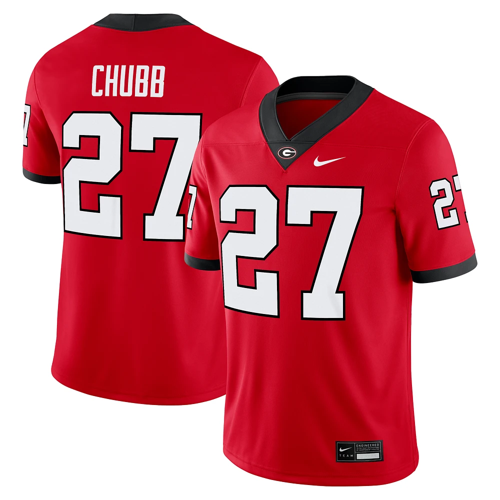 Men's Nike Nick Chubb Red Georgia Bulldogs Alumni Game Jersey