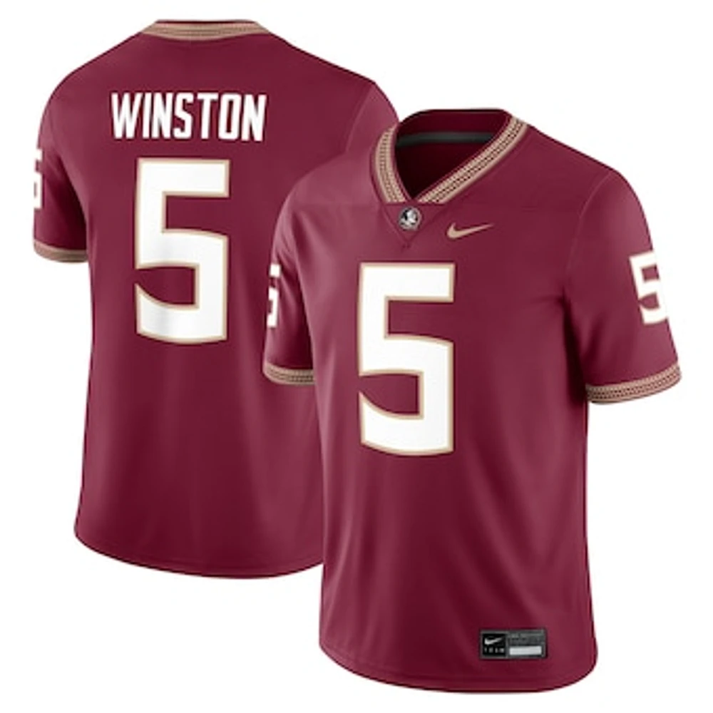 Men's Nike Jameis Winston Garnet Florida State Seminoles Alumni Game Jersey