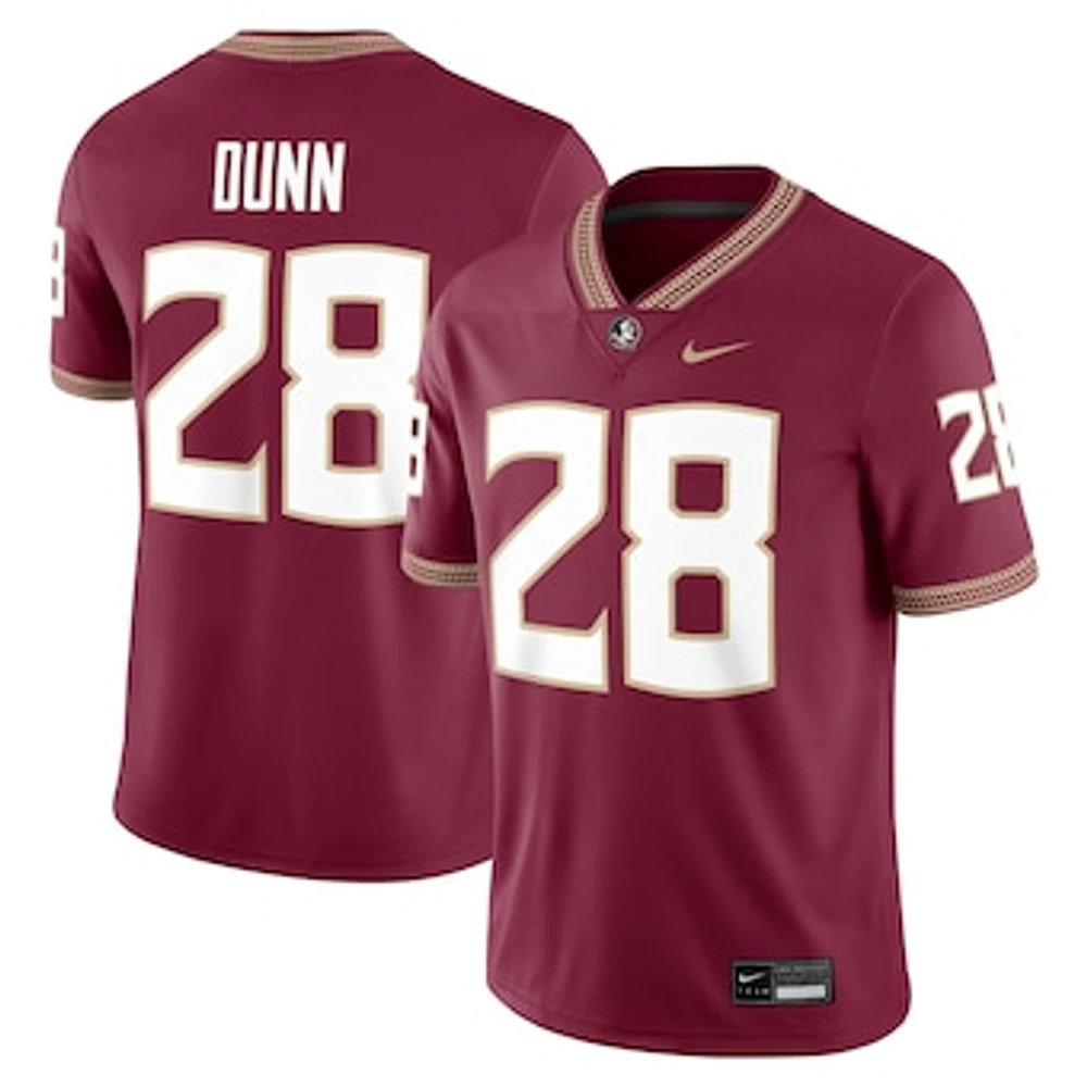 Men's Nike Warrick Dunn Garnet Florida State Seminoles Alumni Game Jersey