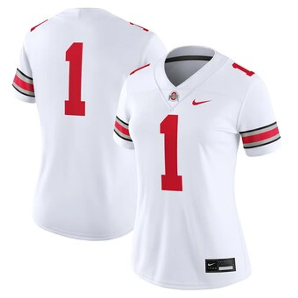 Women's Nike #1 White Ohio State Buckeyes Game Jersey