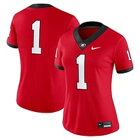 Women's Nike #1 Red Georgia Bulldogs Game Jersey