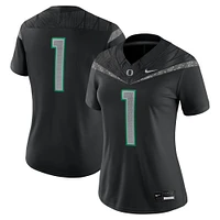 Women's Nike #1 Black Oregon Ducks Game Jersey