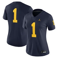 Women's Jordan Brand #1 Navy Michigan Wolverines Game Jersey