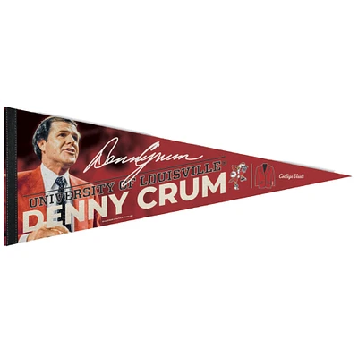 WinCraft Louisville Cardinals 12” x 30” The Denny Crum Legacy Collection Premium Pennant